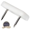 Adsamm® 16 x Plastic Gliders with 2 Nails / White