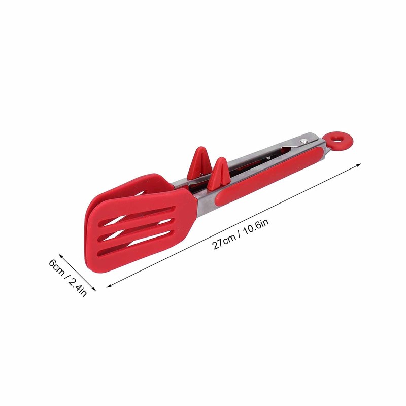 Pinzas para Bistec, Espátula de Silicona de Acero Inoxidable para