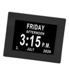 Digital Day Clock 7 Inch Auto Dimmable Clock with Unabbreviated