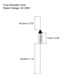 MECCANIXITY 6Pcs Metal Temperature Thermal Fuse RY96 96 °C 204.8°F 15A 250V Cutoff Thermal Fuse for Motor Transformer Electric Industrial Home Appliance