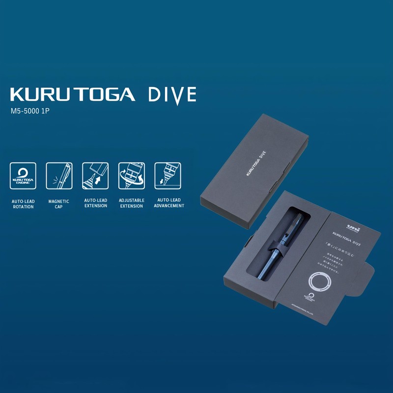 Shah Pen Klu Toga Dive 0.5mm Abyss Blue