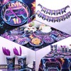 Vlipoeasn 146pcs 10th Birthday Video Game Party Plates, Purple 24