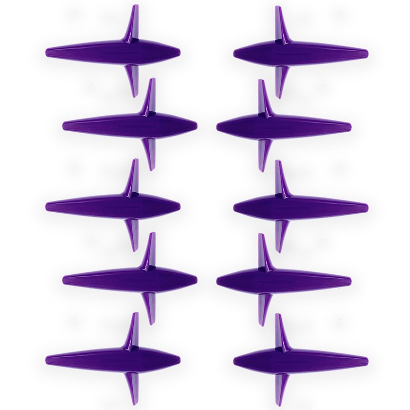 5" Bird Teaser Trolling Lures, 10 Pcs Purple, Saltwater Fishing