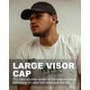 Zylioo XXL Sun Visor Hats,Summer Breathable Visor Cap,UV UPF Packable