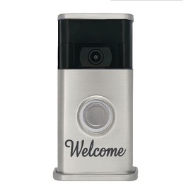 Welcome Video Doorbell Cover (Ring 2nd Generation Compatible) (Nickel Silver)