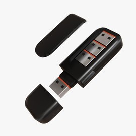 rhinocables - USB Security Port Blocker Key | Includes 4 Locks | Stores 3 Blockers in Case | Compact & Lightweight Design Secure your Data and Ports