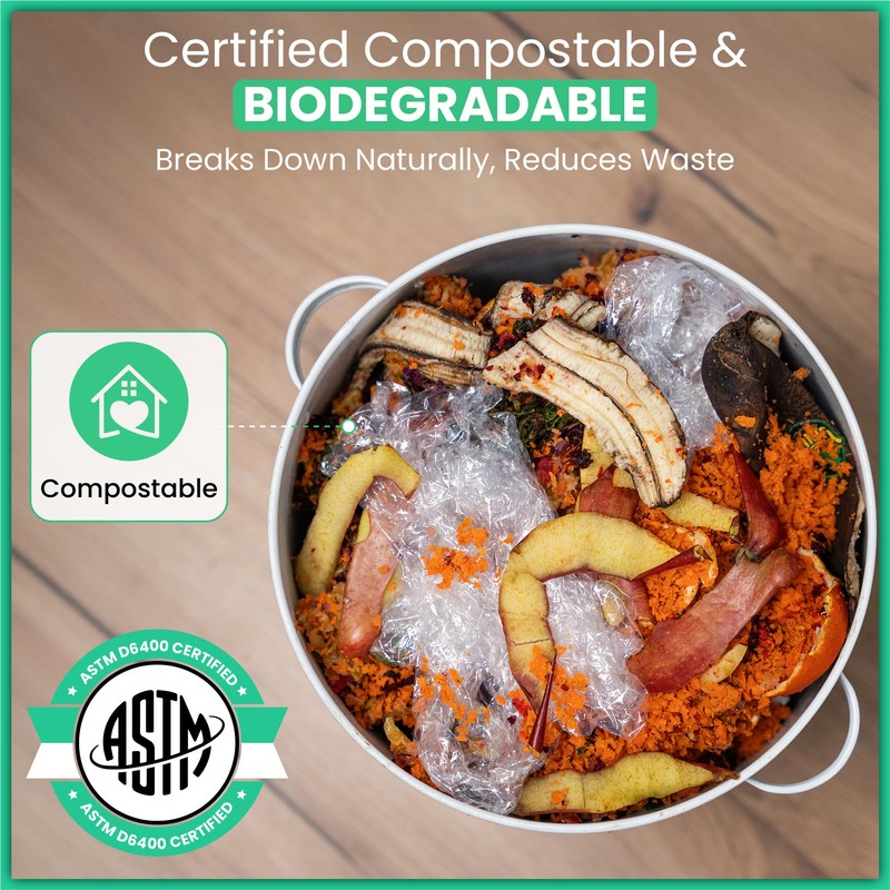 Compostable and Biodegradable Plastic Wrap