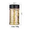 QUARKZMAN Holographic Chunky Glitter 100g Laser Gold Holographic Glitter Powder