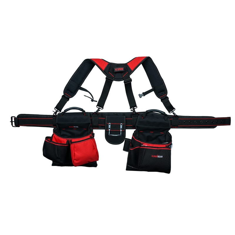 KUNN Tool Belt with Suspenders - Pro Framer Belt/Suspenders Combo