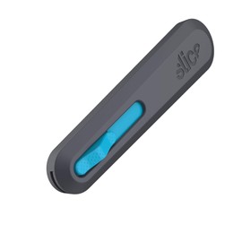 Slice Smart-Retract Utility Knife | Blade Automatically Retracts as Cutting Motion Finishes | Heavy Duty Box Cutter | Safe Ceramic Blade Lasting 11x Longer than Metal | 1 Pack