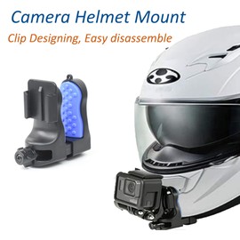 Fotoleey Camera Helmet Clip for GoPro Hero 11, Hero 10, Hero 9, Hero 8, Hero 7
