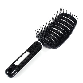 Bend Hair Comb Brush Professiona Styling Hair Brush Comb For Wet/Dry Hair Vented Styling Hair Brush Massage Brush for Women (Black)