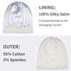 Zenssia Satin Bonnet for Sleeping, Stretchy Satin Sleep Bonnet for