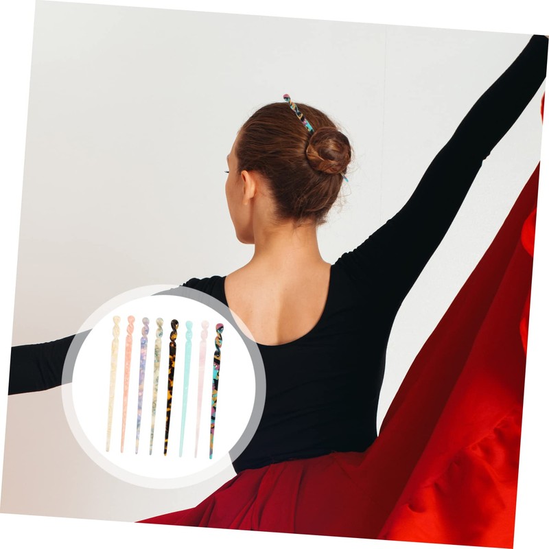 BIUDECO Hair Sticks Hairpin Set 8 Pieces Styling Pins for