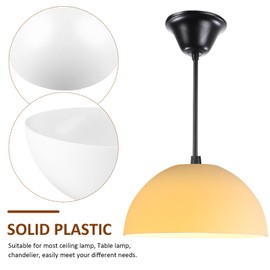 Yardwe 4Pcs Plastic Lamp Shade Replacement, 10 Inch Floor Lamp Shade Standing Lamp Shade White Bowl Lamp Shade for LED Torchiere Floor Lamp