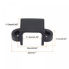 sourcing map Motor Mounting Bracket Motor Base 11.5mm Black with