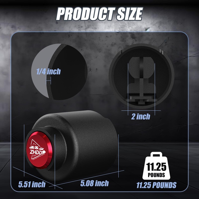 ZHDD Trailer Hitch Lock for 2-5/16 Inch Coupler with Safety