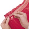 14ft Red Plastic Table Skirt