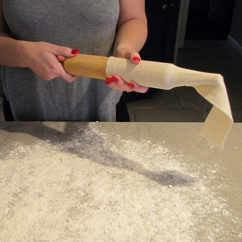 Treasure Gurus 2pc Premium Rolling Pin Cover Set Pastry Baking
