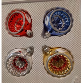 Lauscha Christmas Tree Decoration Nostalgia Reflex Ball Assorted Colours