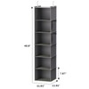 YOUDENOVA Hanging Closet Organizers and Storage, 6-Shelf Closet Hanging Storage