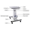 MuChaIOAK Optometry Lift Table, Optical Optometry Motorized Instrument Lift Working