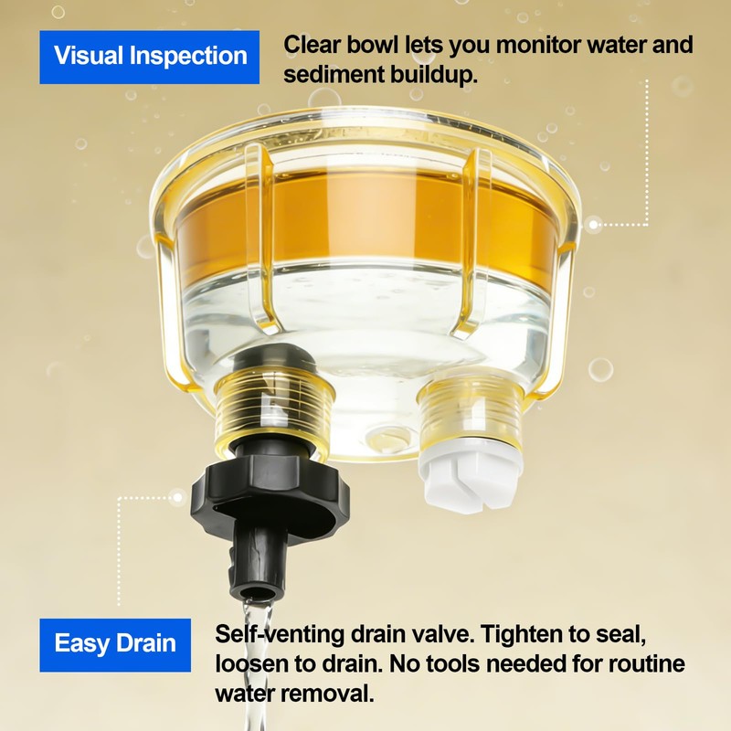 iFJF R12T Fuel Water Separator Marine Assembly - 10 Micron