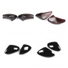 car-attention 2PC Piano Black Side Rearview Mirror Caps Cover For