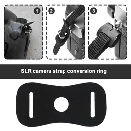 The Lord of the Tools Set of 4 Camera Strap Eyelet Split Adapter Camera Strap Triangular Split Ring Hook Compatible with Sony DSLR SLR Rangefinder Mirrorless Camera W/Round Eyelet