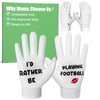 Pixel Panda Youth Football Gloves, Super Sticky Silicone Grip Wide