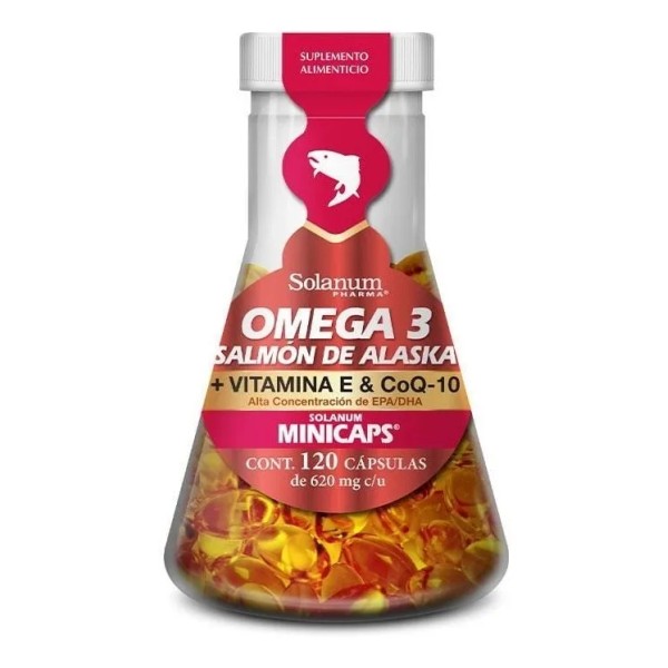 Solanum Omega 3 Salmón De Alaska+vit.e &coq-10 120mincap Sfn Sabor