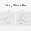 1L Portable Collapsible Silicone Bowl with Lid Food Storage Containers