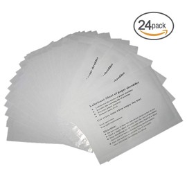 VANRA Oil Paper for Shredders, Shredder Lubricating Sheets, Shredder Accessories, Oil Sheets for All Shredder Types, Pack of 24