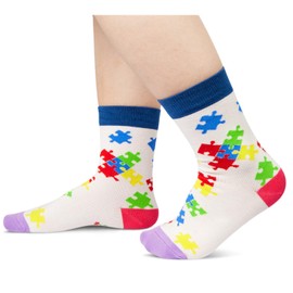 HAPPYPOP Gifts for Autistic Boys Children - Autism Gifts Autism Awareness Gifts, Autism Socks for Kids 10-12 Years