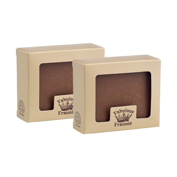 Fabulous Frannie Cinnamon Essential Oil Herbal Soap Gift Set each made with Cinnamon Pure Essential Oil 2pk - 4oz Bars