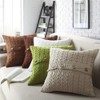 vctops Cotton Cable Knit Pillow Cover Soft Warm Throw Pillow