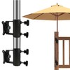 WujinJoy Heavy-Duty Patio Umbrella Holder - Adjustable Umbrella Stand Base