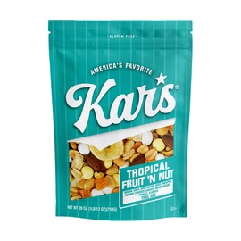 Kar’s Nuts Tropical Fruit ‘N Nut Trail Mix, 28 oz Resealable Pouch (Pack of 1), Gluten-Free Trail Mix Snack