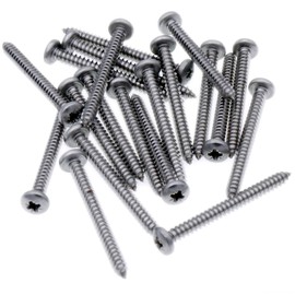 No.14 x 2 (6.3mm x 50mm) Pozi Pan Self-Tapping Screw - Stainless Steel (A2) (Pack of 20)