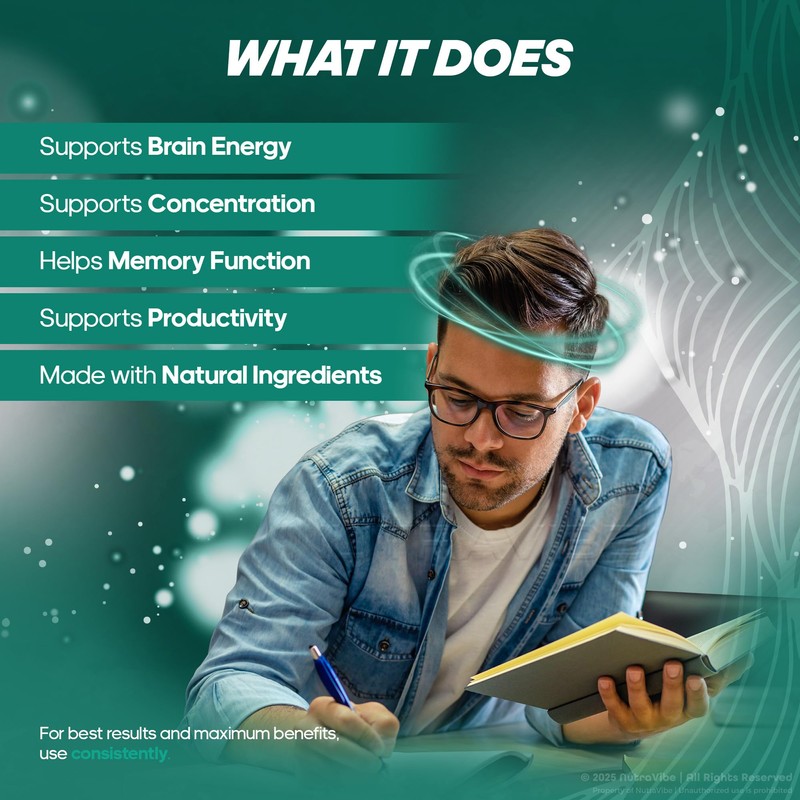 NutraVibe Synaptigen Capsules – Daily Support for Focus, Clarity, Recall