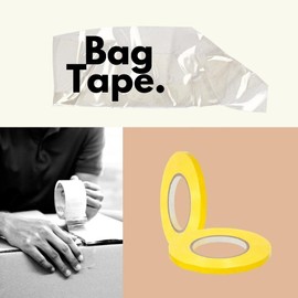 PackagingSuppliesByMail PSBM Poly Bag Sealing Tape, Yellow, 3/8 Inch x 180 Yards, 6 Pack, 2.3 Mil, Colored Sealer Tape for Dispenser Refill, Bags, Polybags, Produce, Wrapping, Freezer