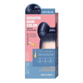 Moremo Keratin Hair Color Dye Ash Blue x 1 / 모레모 케라틴 헤어 컬러 염색제 애쉬 블루 1개