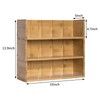 X-cosrack Bamboo Tea Bag Organizer Storage Box, 3 Tier Stackable