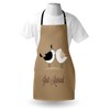 ABAKUHAUS Wedding Cooking Apron, Bride and Groom Birds Just Married,