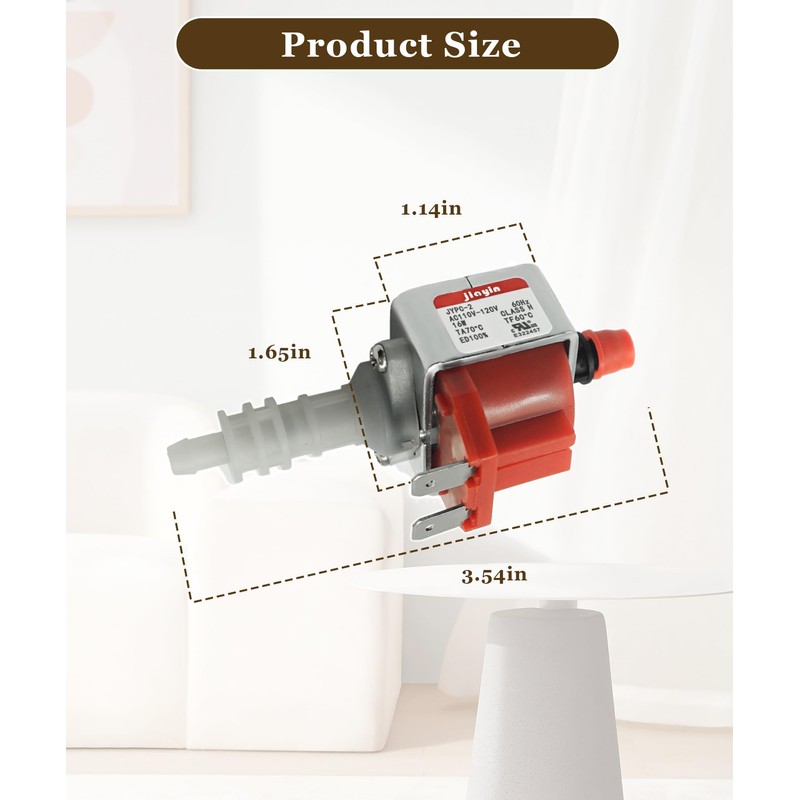 ZheYawin JYPC-2 Solenoid Water Pump AC 110V-120V 60Hz 16W 1.5Bar