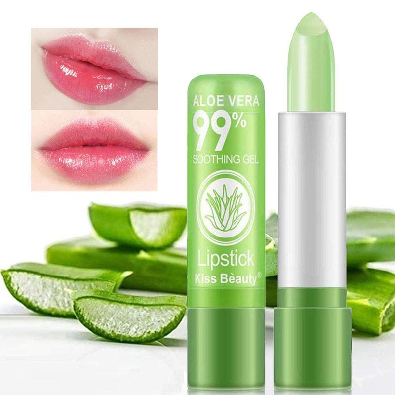 5 Pack Aloe Vera Color Changing Lipstick, 24 Hours Long