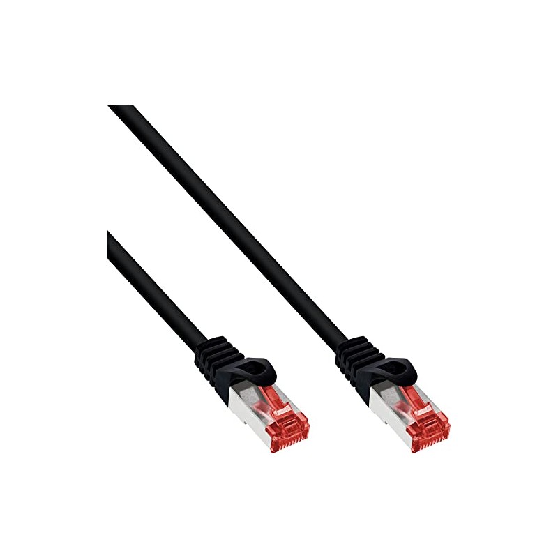 InLine® 2m SF/UTP Cat.6 Crossover Patch Cord - Black