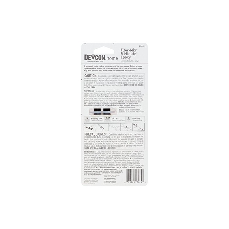 Devcon Flow-Mix 5-Minute Clear Epoxy - 14 ml Syringe (Pack