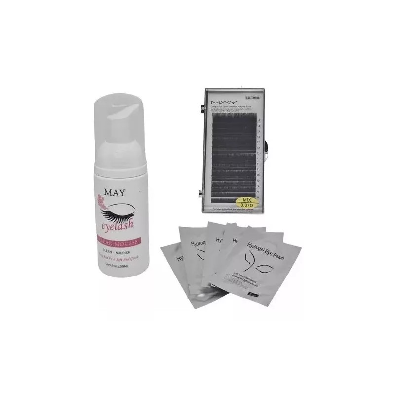 May Kit Para Aplicación De Exteniones De Pestañas May