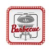 Fun Express Backyard BBQ Square Paper Dinner Plates, Perfect for